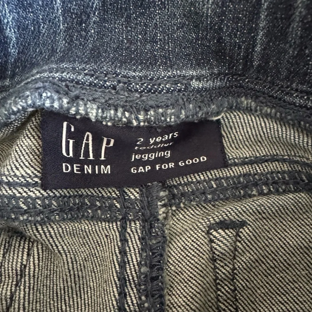 Gap Blue Denim Jegging Pull On Sparkly Glitter Stars Size 2